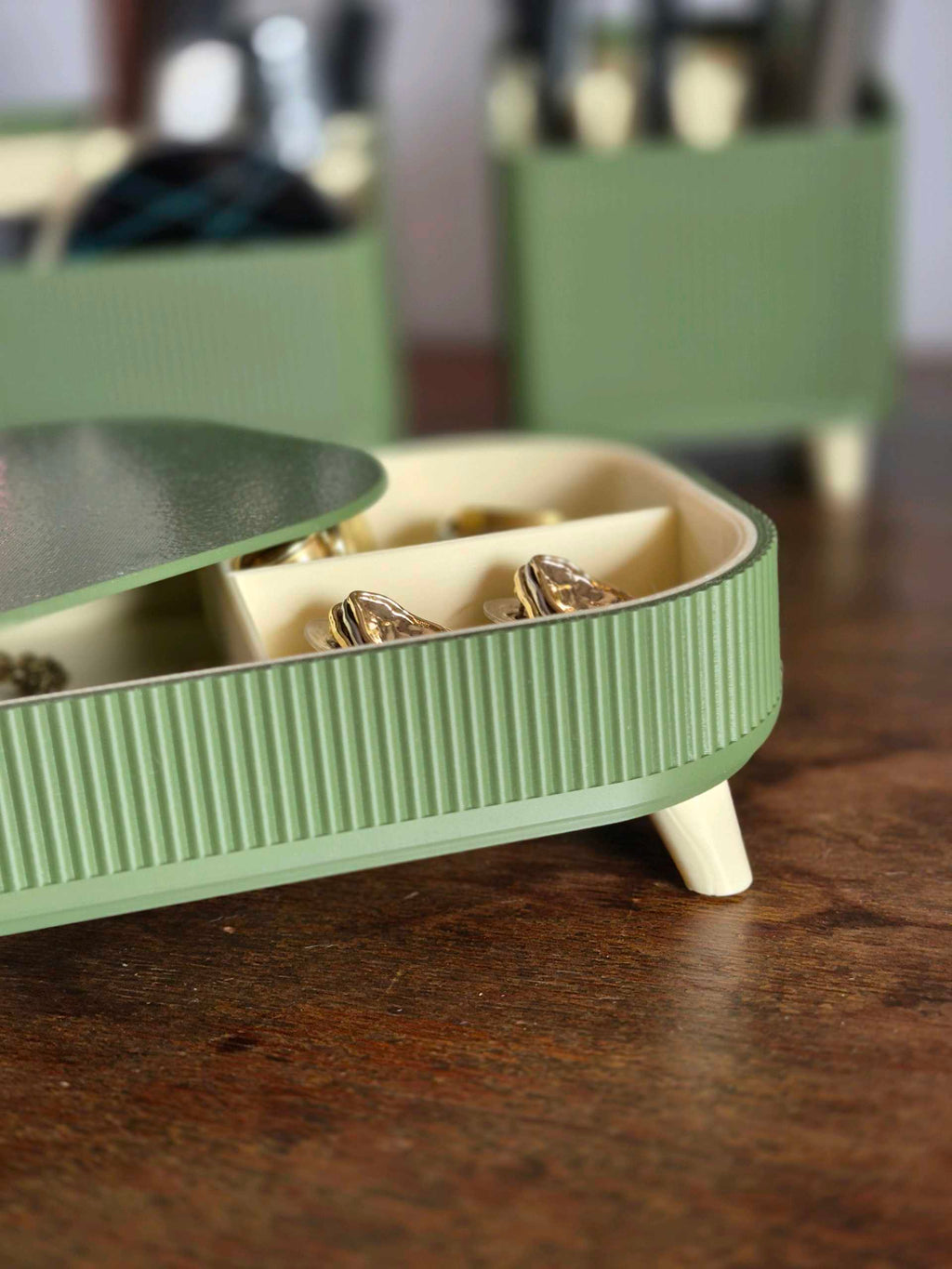 Les Boîtes Rangement "Lova" — Écrins Cannelés Empilables