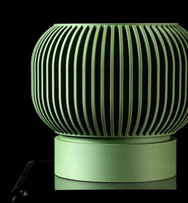 Pot Verde Ligne – Jardinière Minimaliste 3D