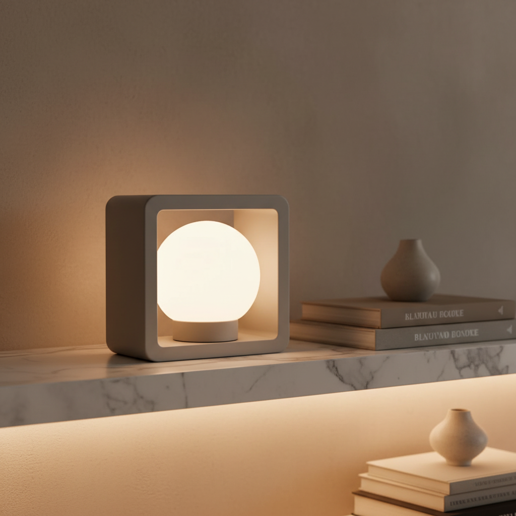 Lampe « Cube-Aura » — Géométrie de lumière