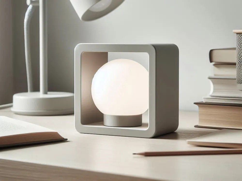 Lampe "Cube-Aura" — Géométrie de Lumière