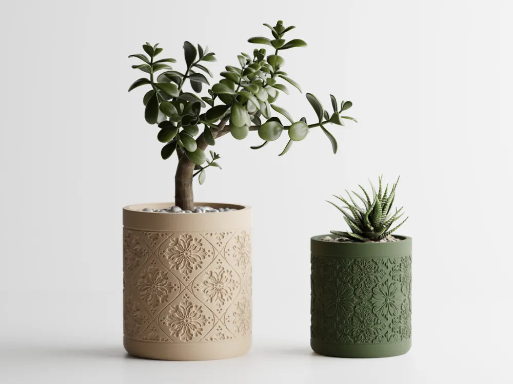 Collection "Majorelle" — Pots à Motifs Arabesques