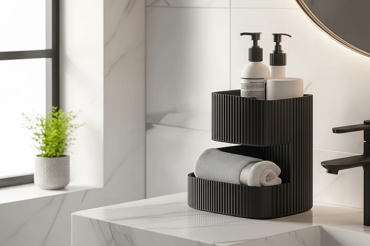 L'Organisateur "Soma" — Rangement de Bain Étagé