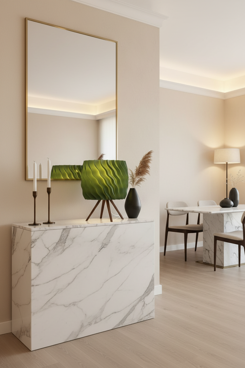 La Lampe Totem "Aura-Wave" — Design Plissé Organique
