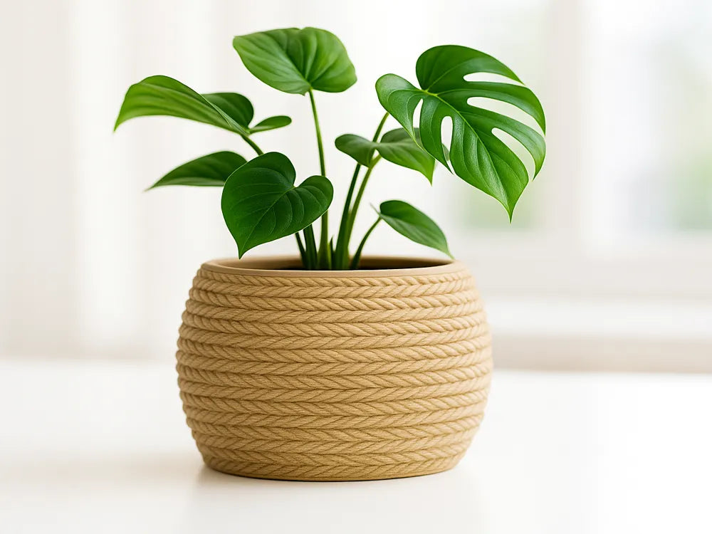 Cache-Pot "Aria" — Tissage Minéral