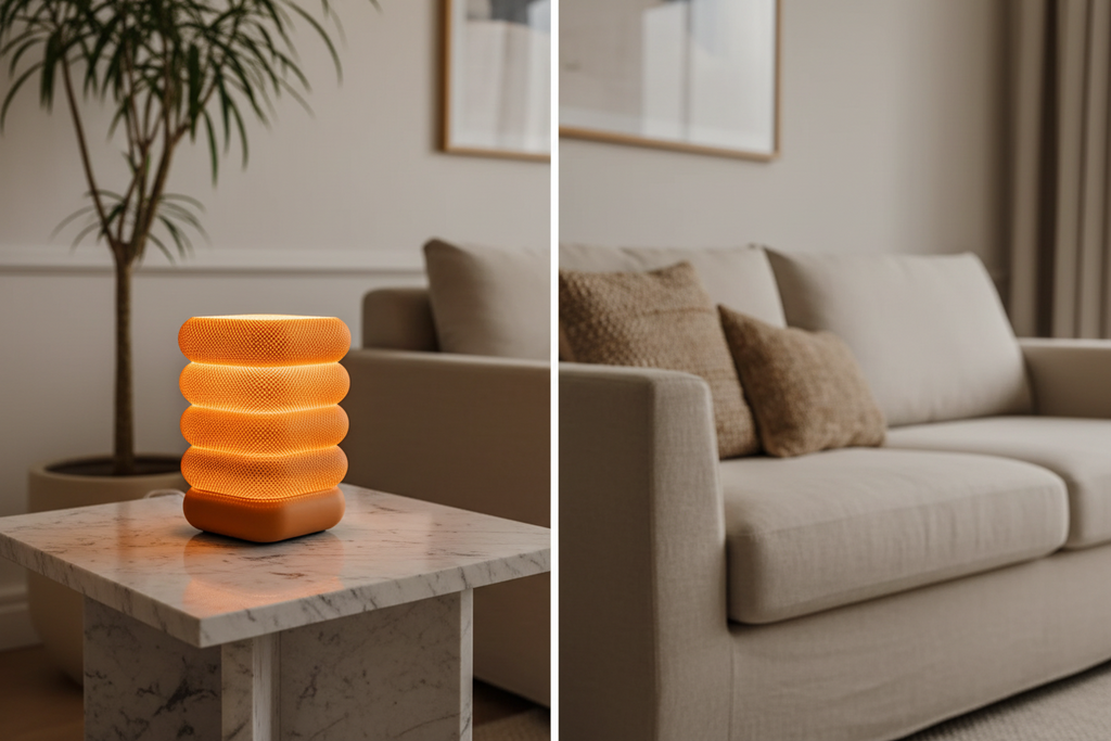 La Lampe à Poser "Strata-Glow" — Design Texturé Empilé