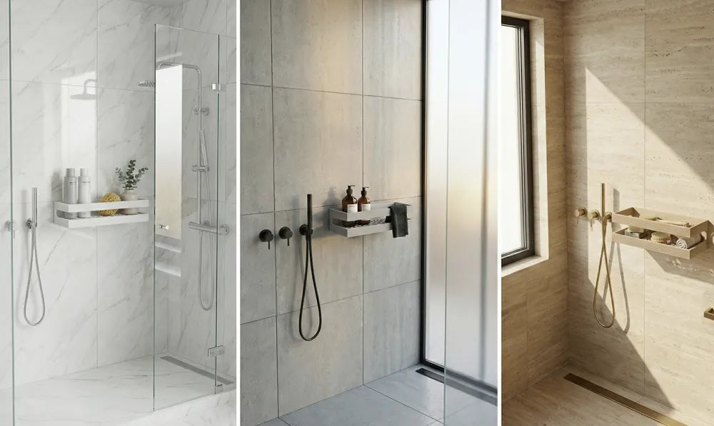 L'Étagère Murale "Kora" — Double Niveau de Bain