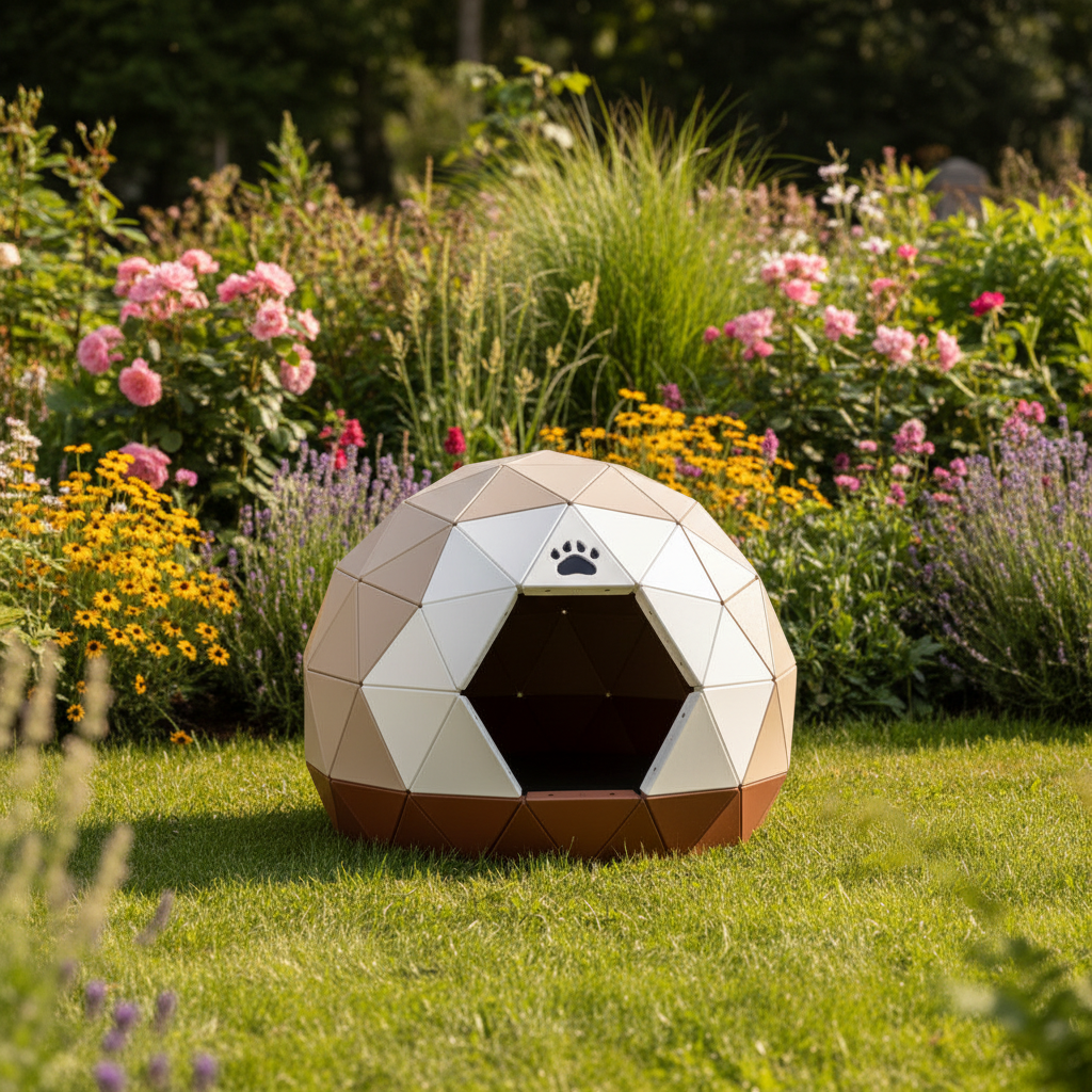 Dôme Géodésique pour Chat – L'Igloo Design &amp; Confort