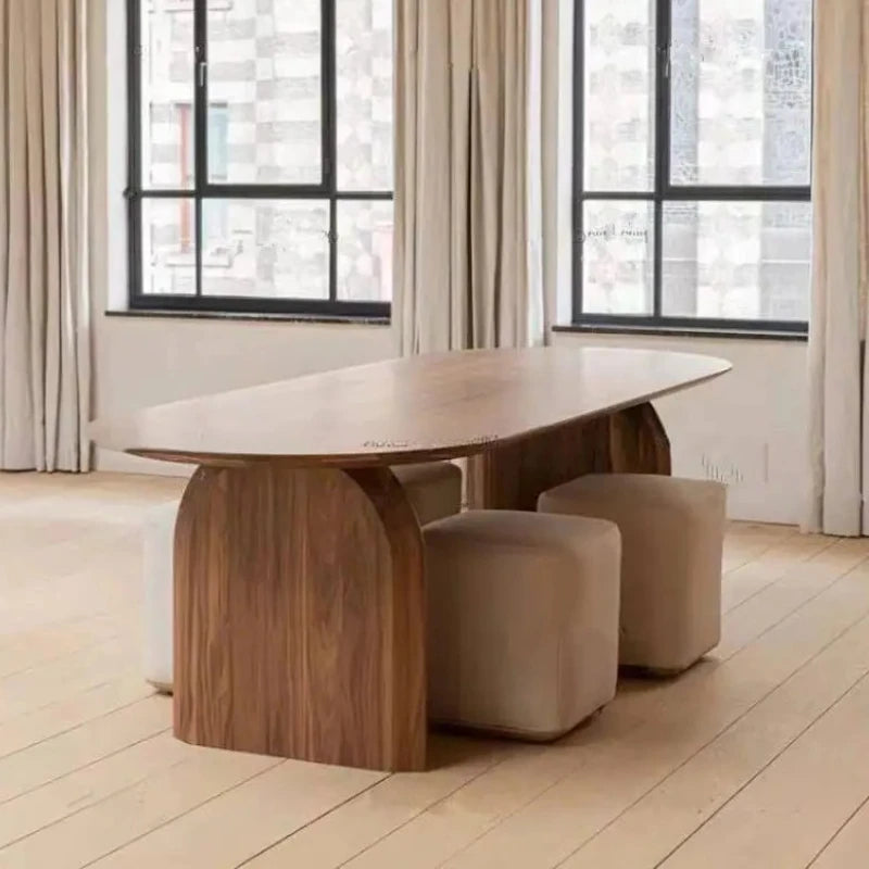 PartySet™ Modern Wooden Dining Tables – Multipurpose Design for Events, Study, Office, Coffee Shops, and Restaurants