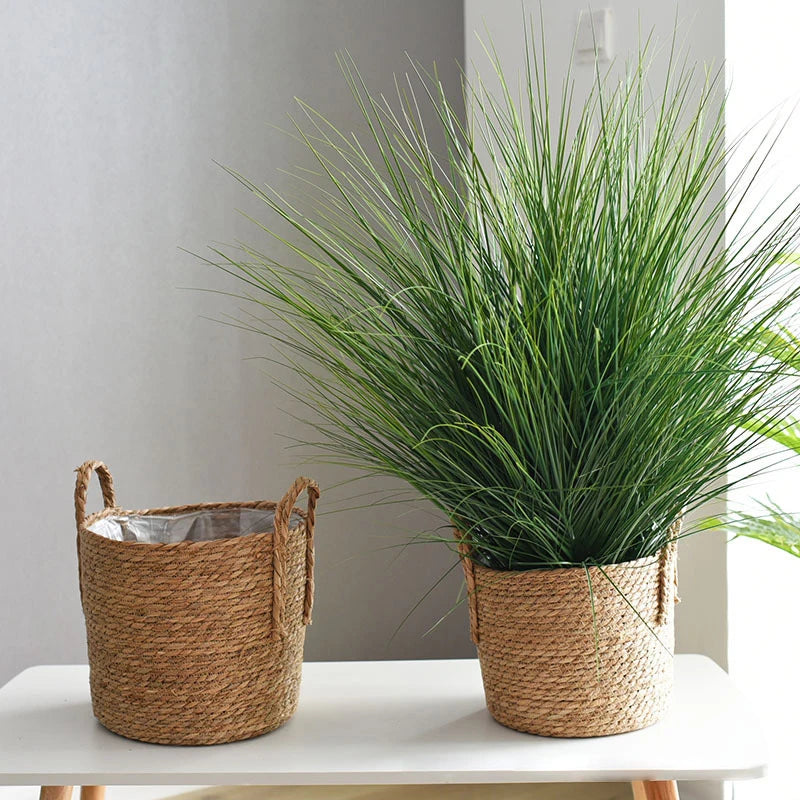 NordicWeave – Handmade Straw Woven Flower Pot, Planter Basket & Laundry Storage for Indoor Garden and Green Plants