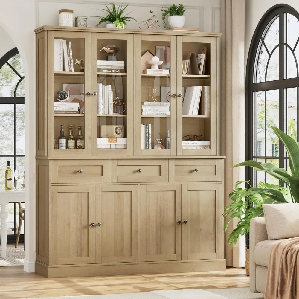 PantryPro™ — 72" Tall Kitchen Cabinet (58" Wide) with Deep Drawers & Adjustable Shelves