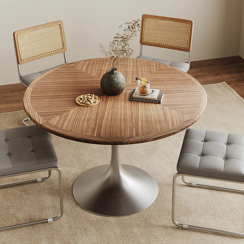 NordiRound™ Modern Nordic Round Side Dining Table – Small Console & Corner Desk for Dining Room, Writing, or Home Decor