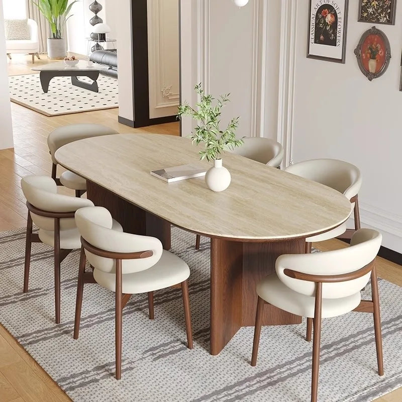 Multifunction™ Home Furniture – Kitchen Table Reception Dining Room Luxury Chairs Mesa Plegables Ceramic Extendable Round