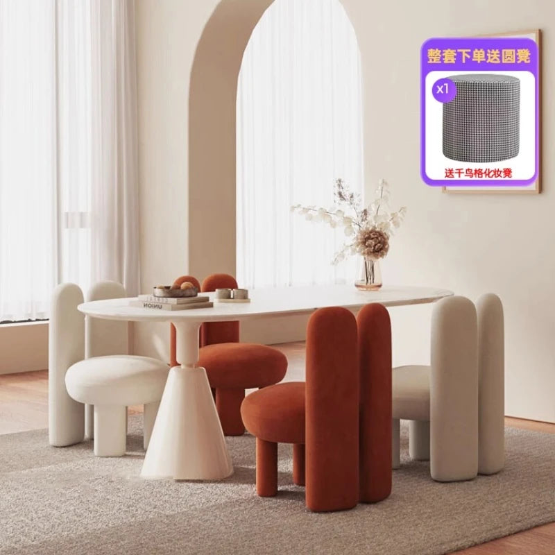NESTORA™ – 4-person corner dining set with table, 4 chairs & built-in breakfast nook desk