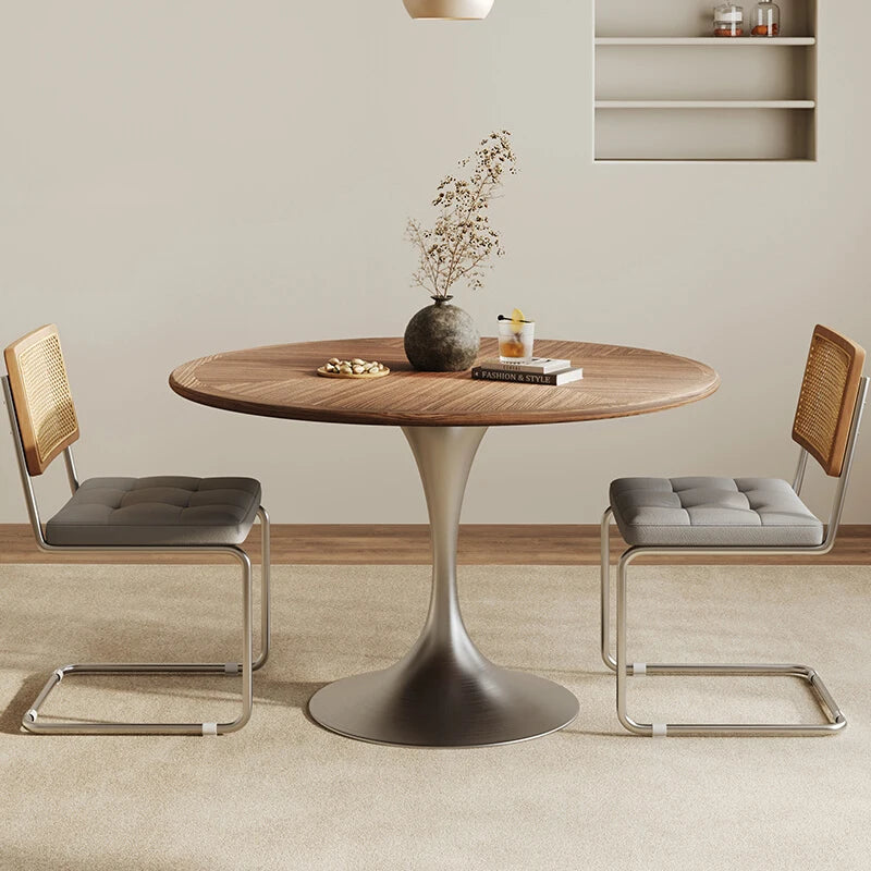 NordiRound™ Modern Nordic Round Side Dining Table – Small Console & Corner Desk for Dining Room, Writing, or Home Decor