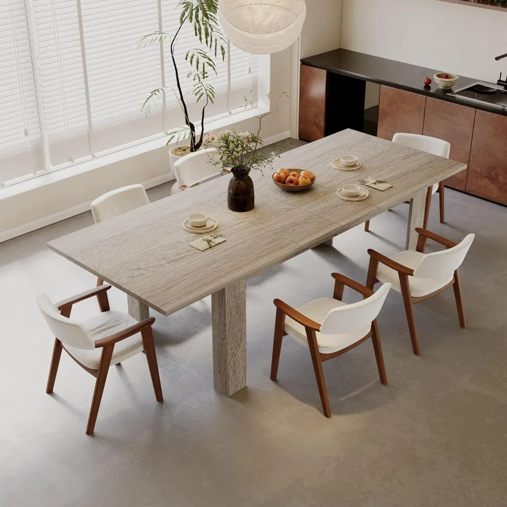 Expandable Dining Table™ for 6-8 People, Rectangular Wooden Indoor Dinner Tables, Large Kitchen Dining Table for Home, Oak









Demander à ChatGPT