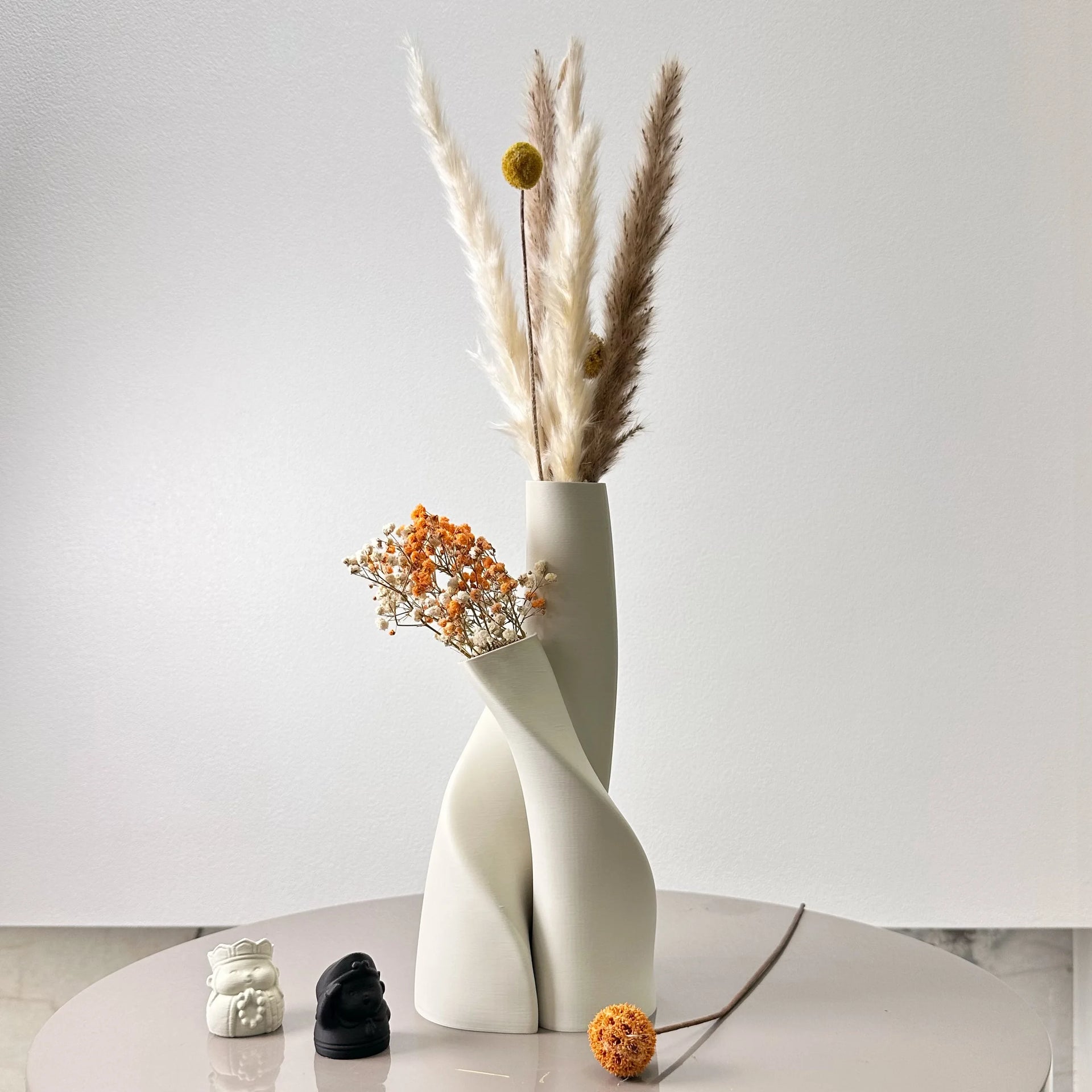 DuoVase – 2-Piece Special-Shaped Creative Dried Flower Vases, Multi-Color Options for Living Room and Kitchen Decor