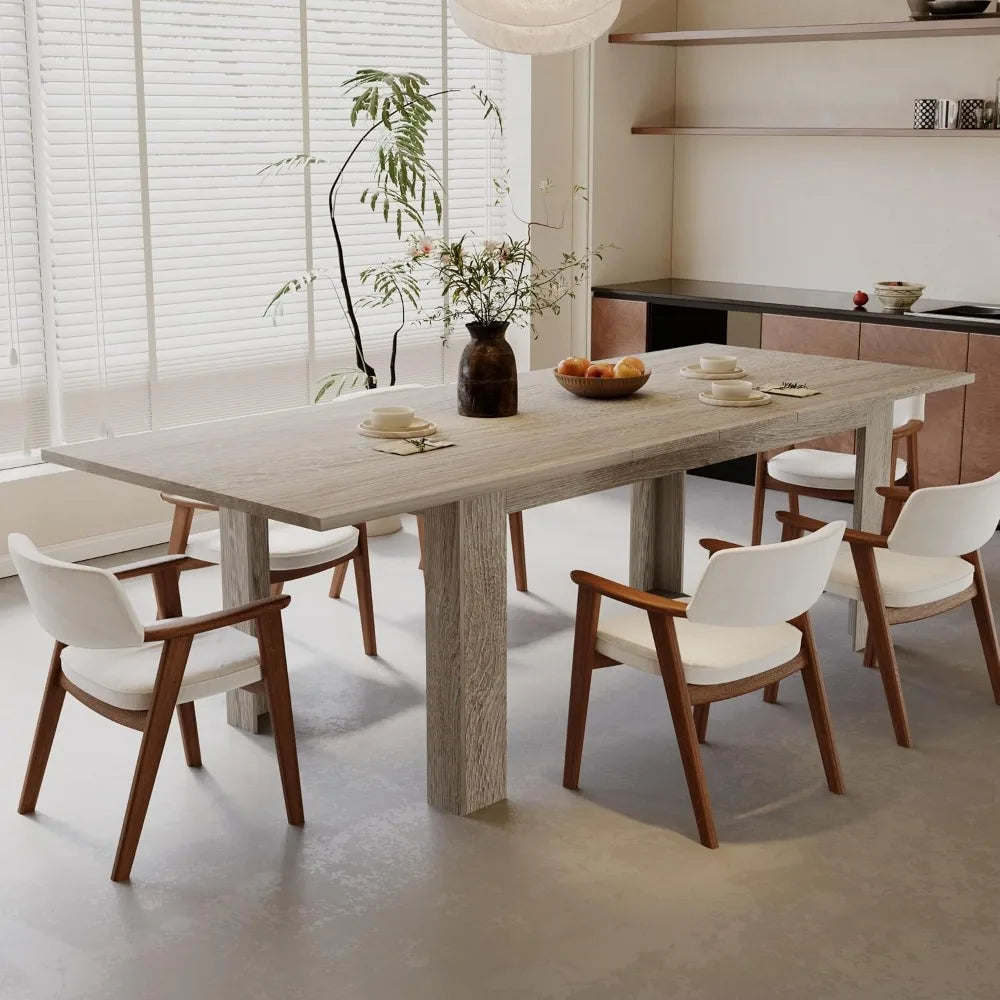 Expandable Dining Table™ for 6-8 People, Rectangular Wooden Indoor Dinner Tables, Large Kitchen Dining Table for Home, Oak









Demander à ChatGPT