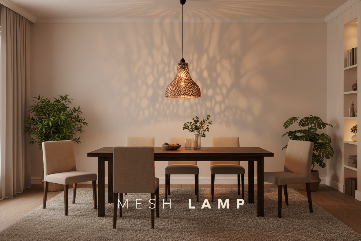 La Suspension "Mesh-Aura" — Abat-jour Voronoi