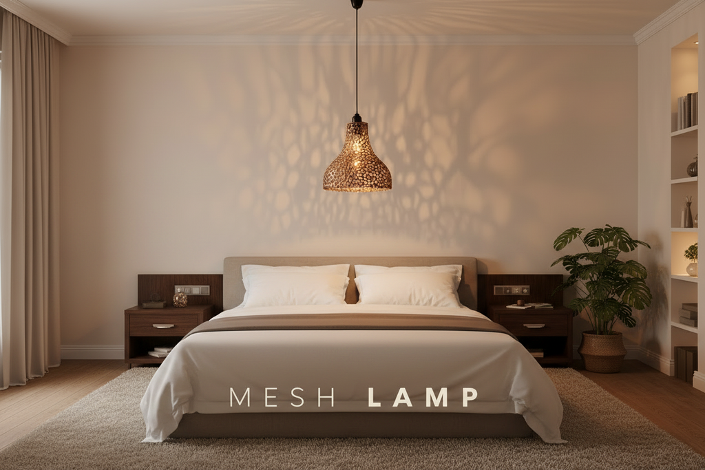 La Suspension "Mesh-Aura" — Abat-jour Voronoi