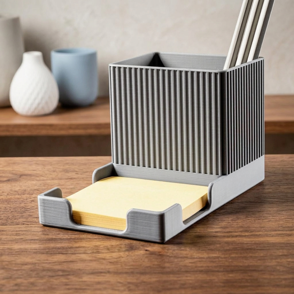 Organisateur de bureau rainuré – Compact & élégant