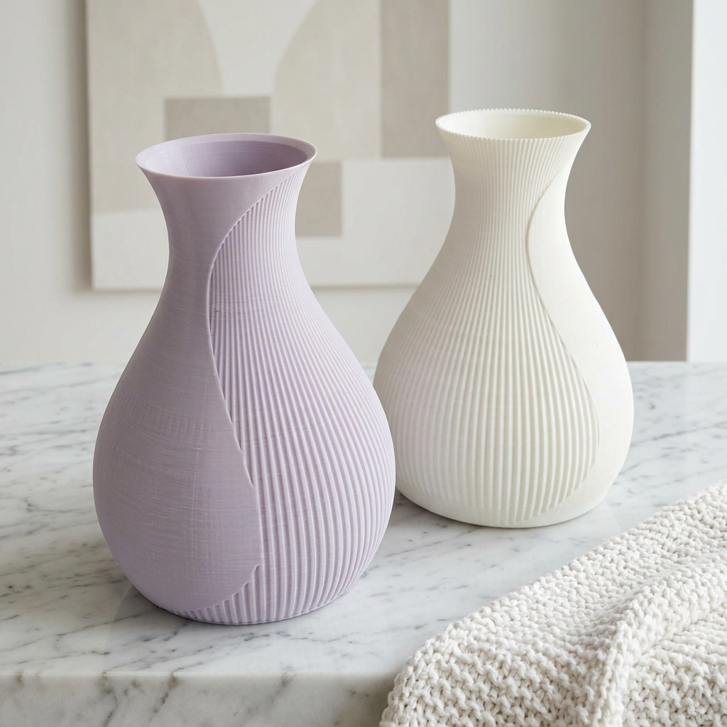 Lot de 2 vases modernes