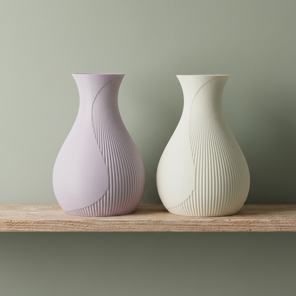 Lot de 2 vases modernes