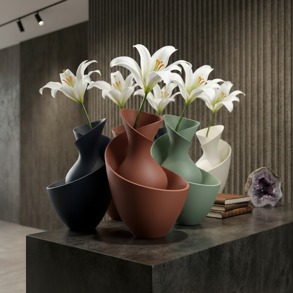 Vase Éclipse Lunaire - Design Sculptural