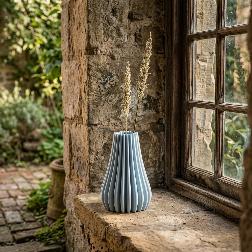 Vase Cannelé Océan