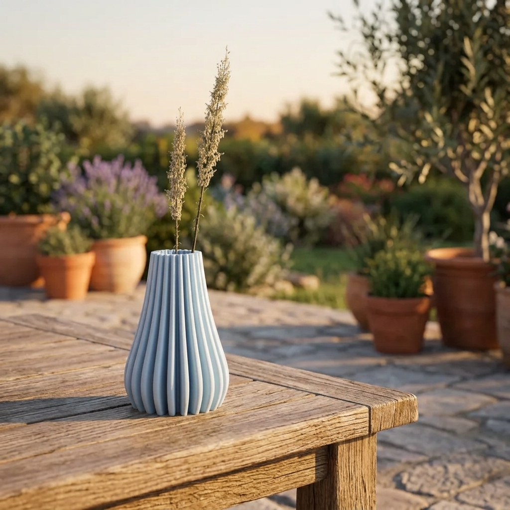 Vase Cannelé Océan