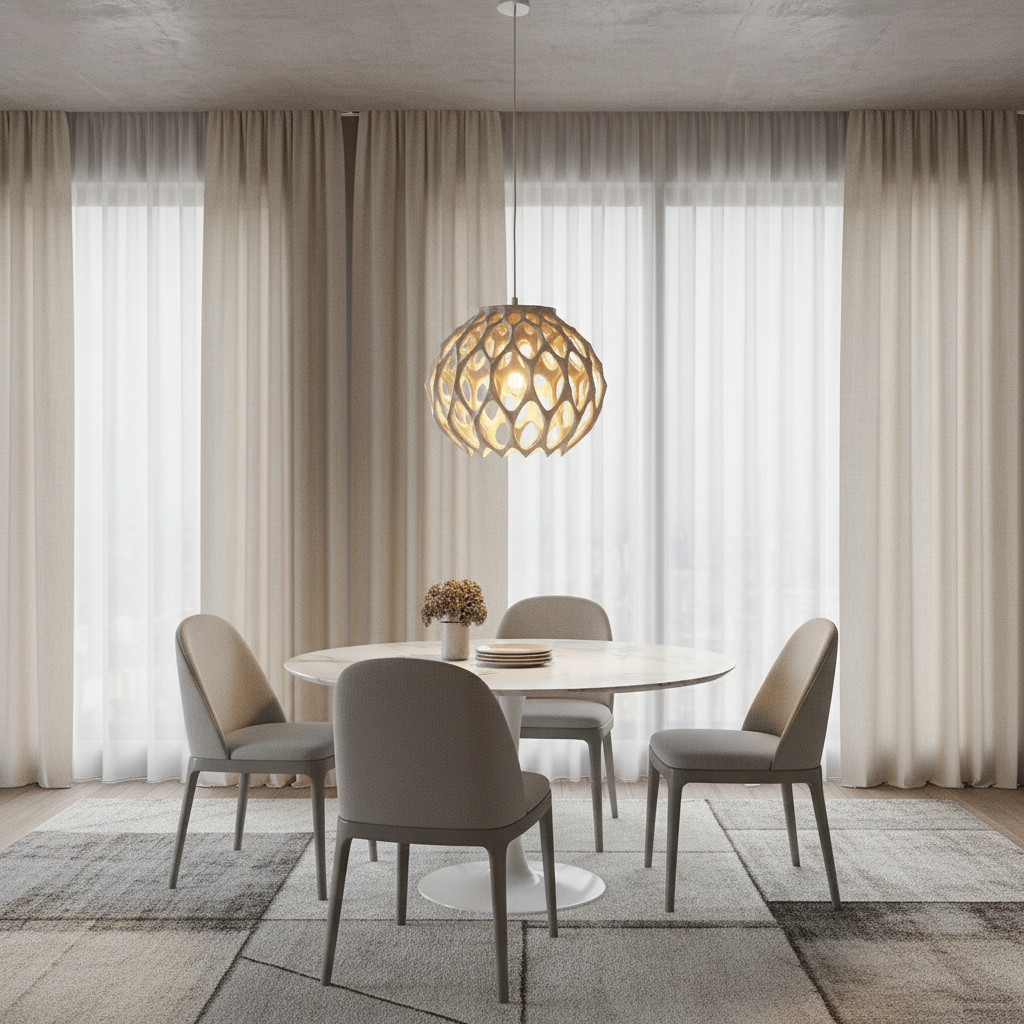 Suspension Nova Élégance – Lampe Sculpturale 3D