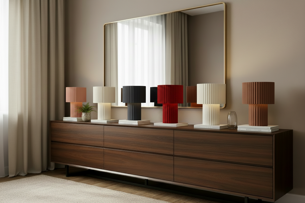 La Lampe de Table "Mush-Aura" — Design Champignon Rétro