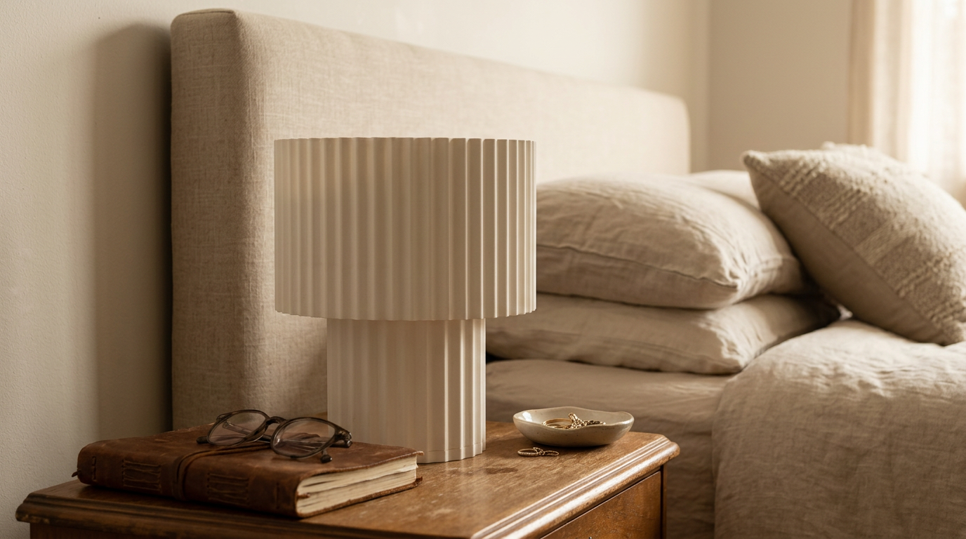 La Lampe de Table "Mush-Aura" — Design Champignon Rétro