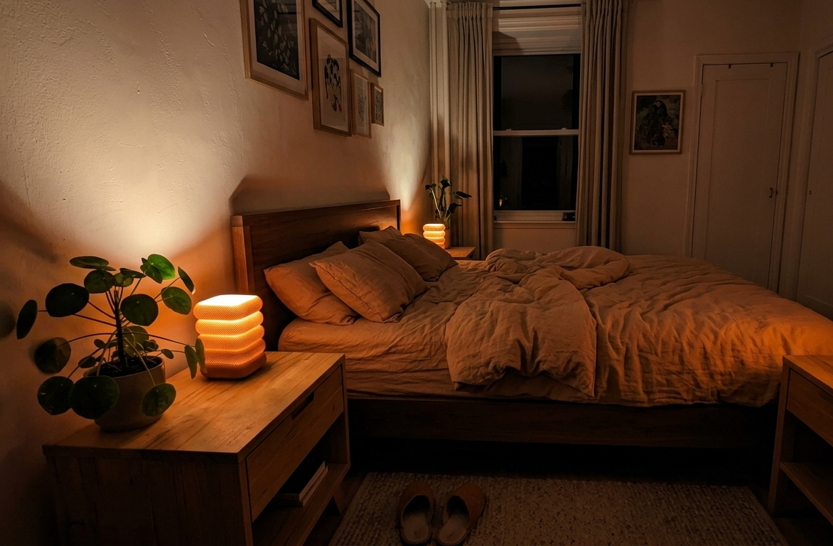La Lampe à Poser "Strata-Glow" — Design Texturé Empilé