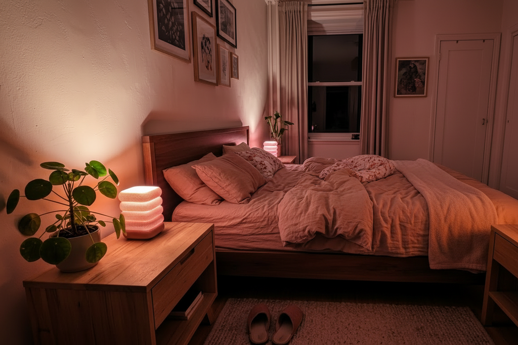 La Lampe à Poser "Strata-Glow" — Design Texturé Empilé